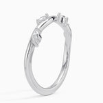 Winding Willow Diamond Ring Platinum Wedding Band