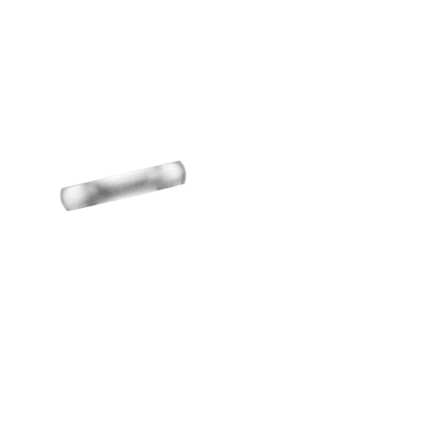 Matte Slim Profile 4mm Wedding Ring Platinum Wedding Band
