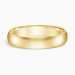 Matte Slim Profile 4mm Wedding Ring Yellow Gold 18k Wedding Band