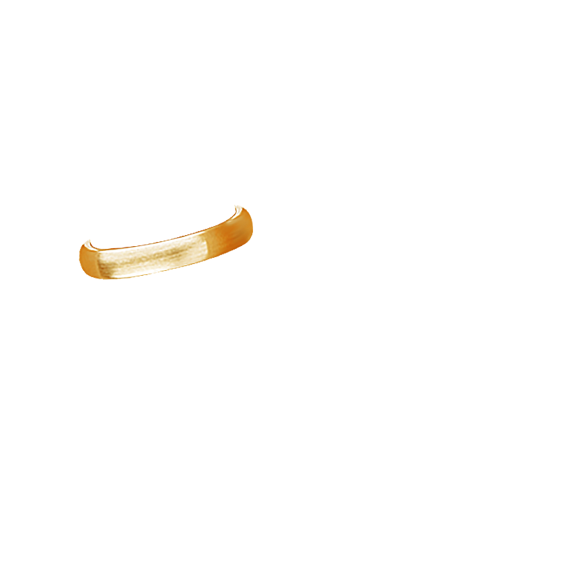 Matte Comfort Fit 4mm Wedding Ring Yellow Gold 18k Wedding Band