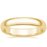 Comfort Fit 4mm Wedding Ring Yellow Gold 18k Wedding Band