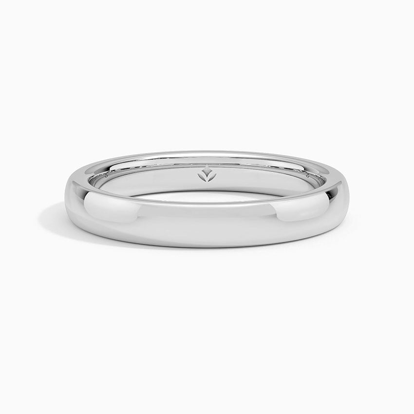 Comfort Fit Wedding Ring Platinum 3mm Wedding Band