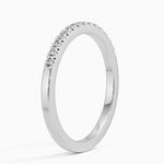 Sonora One-Quarter Coverage Diamond Ring (1/8 ct. tw.) Platinum Wedding Band