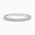 Sonora One-Quarter Coverage Diamond Ring (1/8 ct. tw.) Platinum Wedding Band