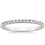 Sonora One-Quarter Coverage Diamond Ring (1/8 ct. tw.) Platinum Wedding Band