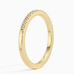 Sonora One-Quarter Coverage Diamond Ring (1/8 ct. tw.) Yellow Gold 18k Wedding Band