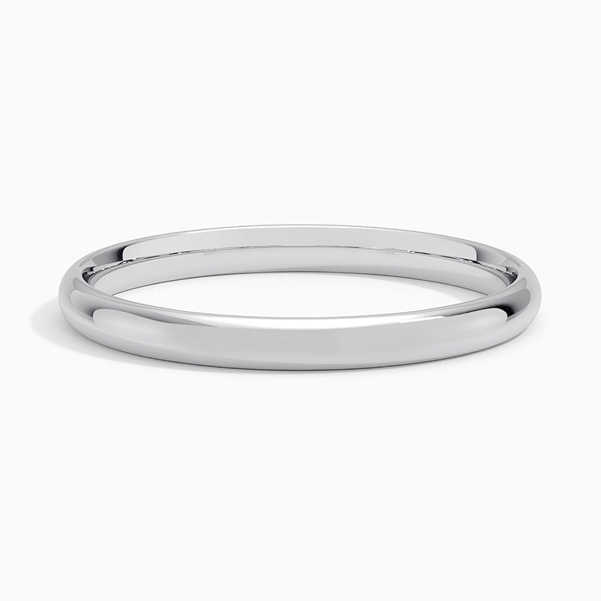 Slim Profile Wedding Ring Platinum 2mm Wedding Band