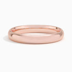 Slim Profile Wedding Ring Rose Gold 18k 3mm Wedding Band