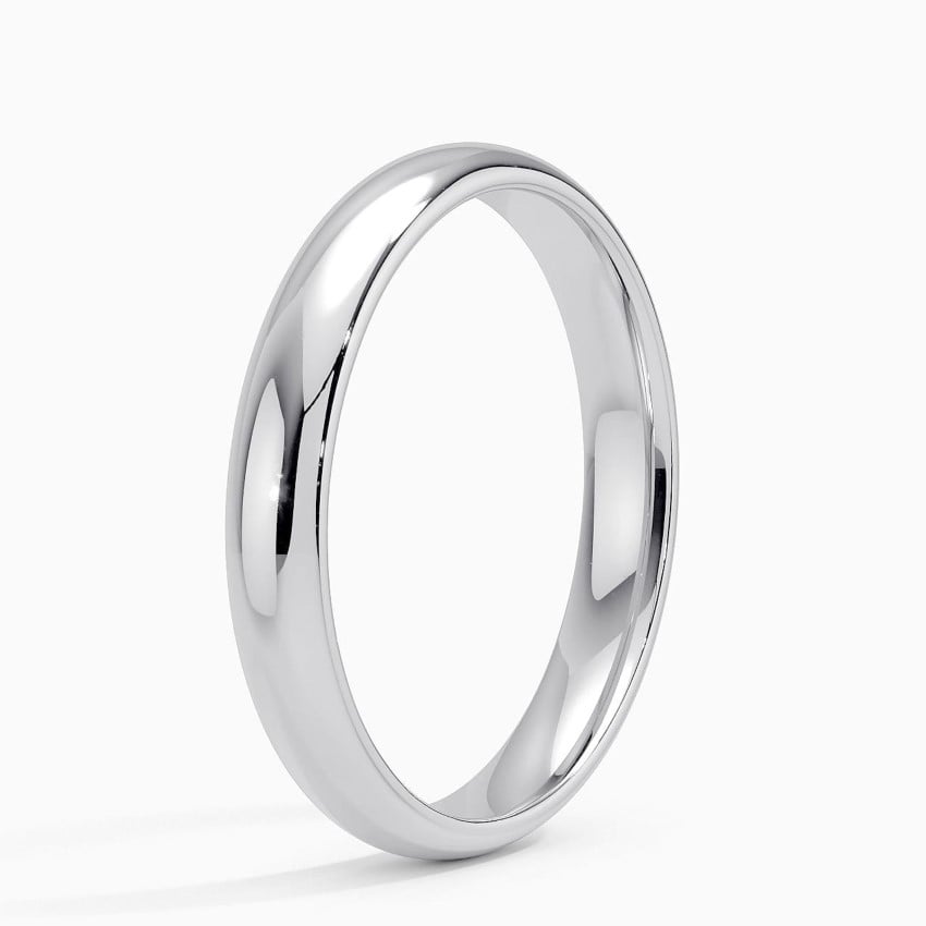 Slim Profile Wedding Ring Platinum 3mm Wedding Band
