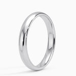 Slim Profile Wedding Ring Platinum 3mm Wedding Band
