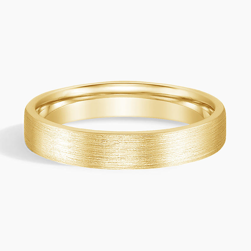 Mojave Matte 7mm Wedding Ring Yellow Gold 18k Wedding Band
