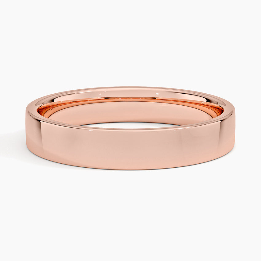 Mojave 4mm Wedding Ring Rose Gold 18k Wedding Band