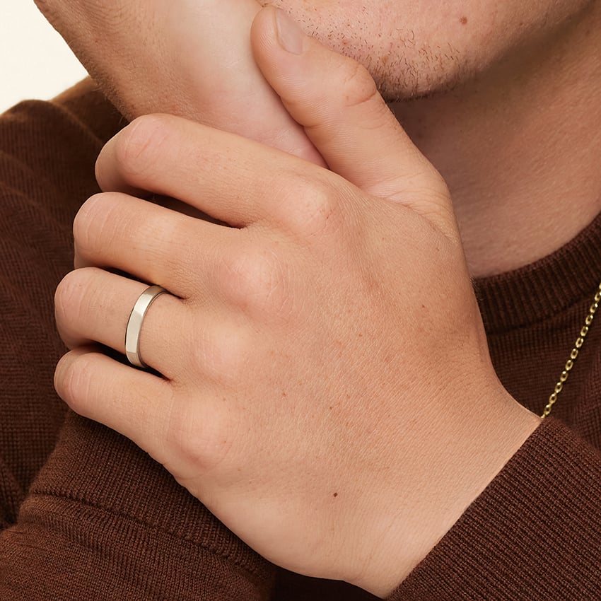 Mojave 4mm Wedding Ring Platinum Wedding Band