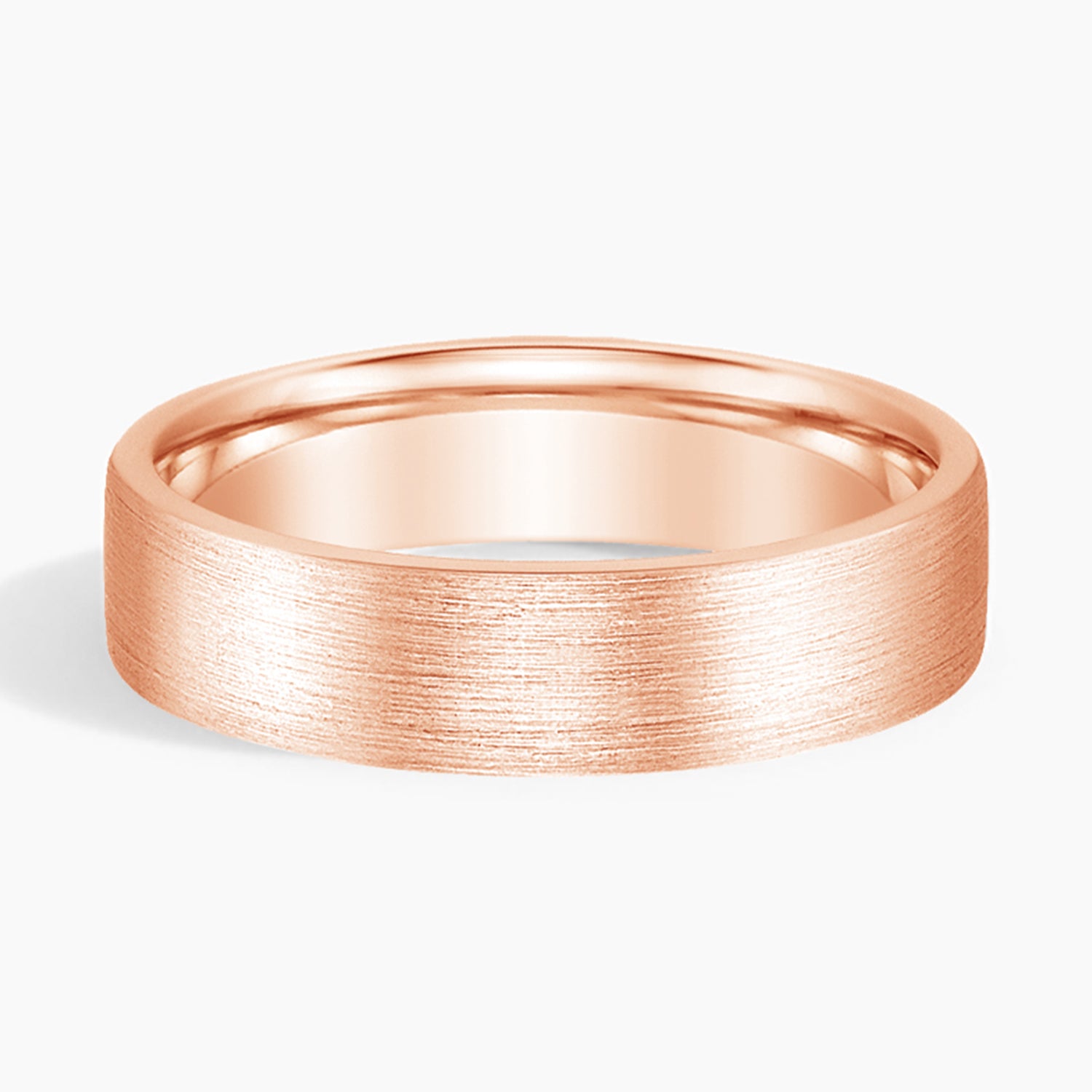 Mojave Matte 5.5mm Wedding Ring Rose Gold 18k Wedding Band