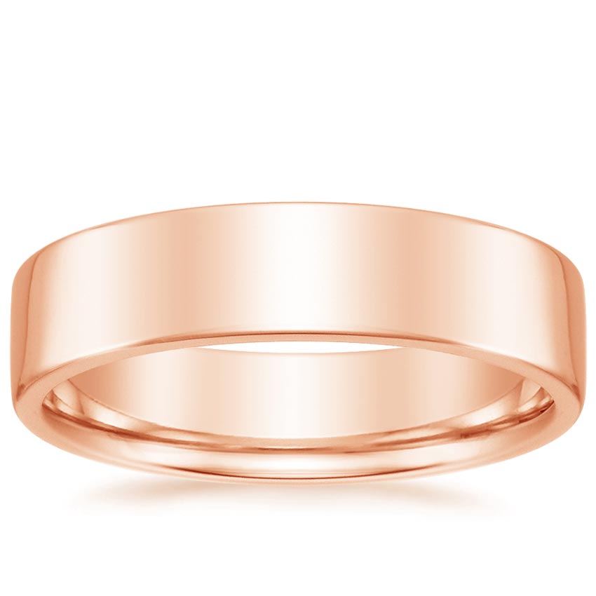 Mojave 5.5mm Wedding Ring Rose Gold 18k Wedding Band