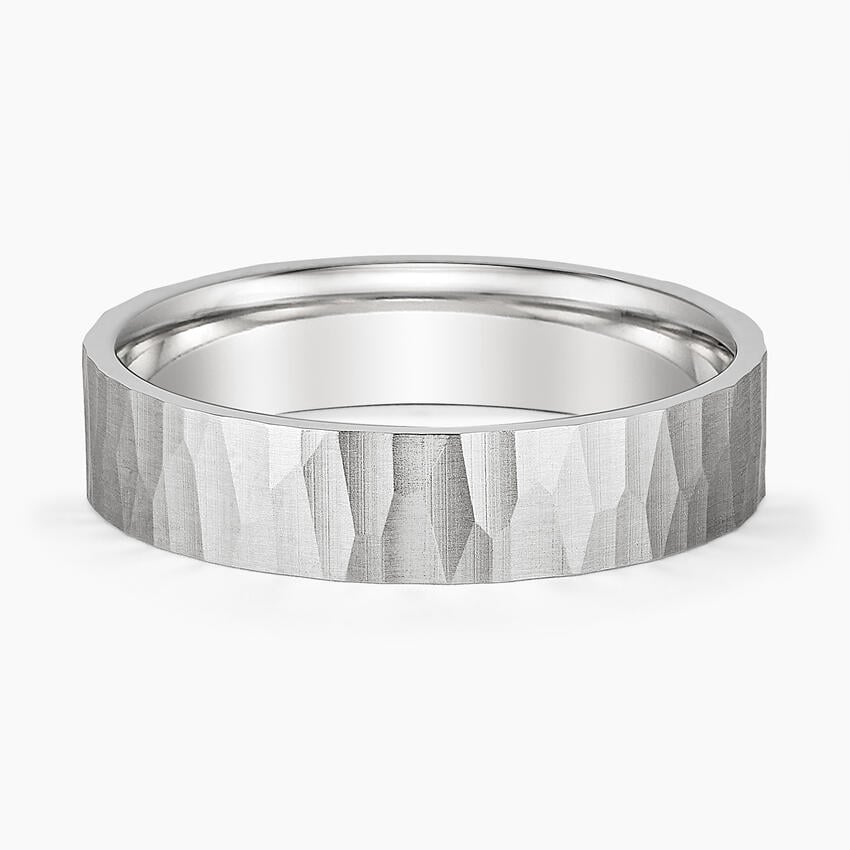 Aspen 5mm Wedding Ring White Gold 18k Wedding Band