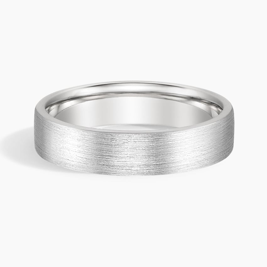 Mojave Matte 7mm Wedding Ring Platinum Wedding Band