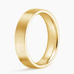 Mojave Matte 5mm Wedding Ring Yellow Gold 18k Wedding Band