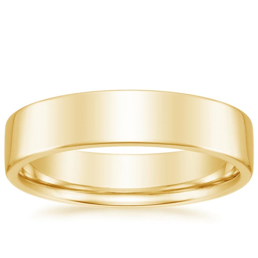 Mojave 5mm Wedding Ring Yellow Gold 18k Wedding Band