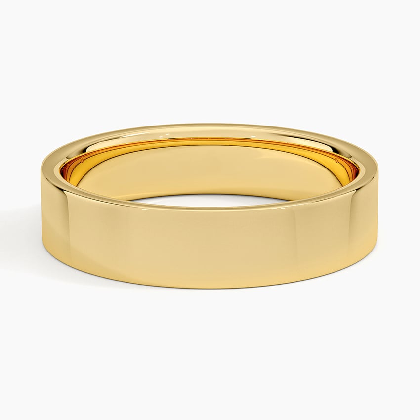 Mojave 5mm Wedding Ring Yellow Gold 18k Wedding Band