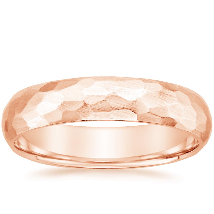 Canyon 5mm Wedding Ring Rose Gold 18k Wedding Band