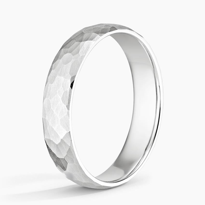 Canyon 5mm Wedding Ring Platinum Wedding Band