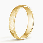 Canyon 5mm Wedding Ring Yellow Gold 18k Wedding Band