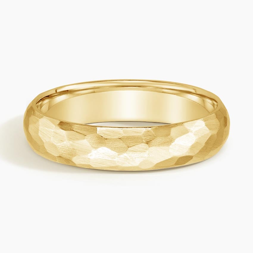 Canyon 5mm Wedding Ring Yellow Gold 18k Wedding Band