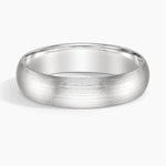 Matte Comfort Fit 5mm Wedding Ring Platinum Wedding Band