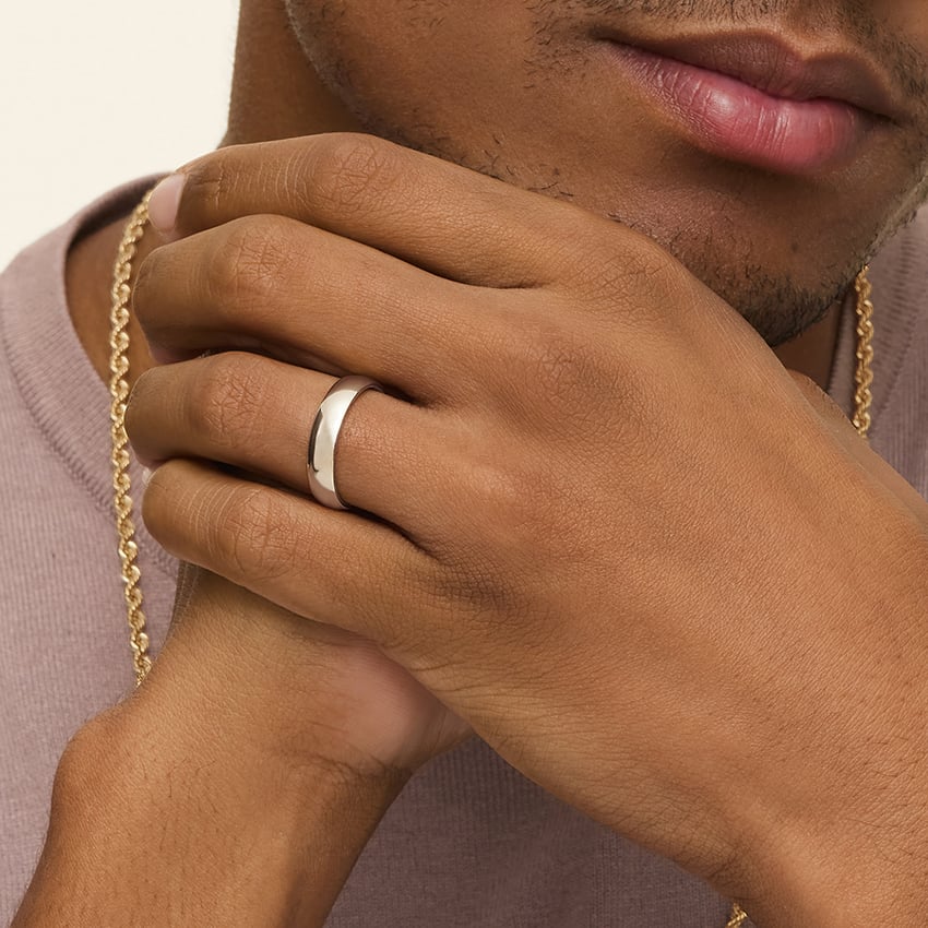 Comfort Fit 5mm Wedding Ring Platinum Wedding Band