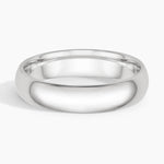 Comfort Fit 5mm Wedding Ring Platinum Wedding Band