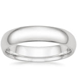Comfort Fit 5mm Wedding Ring Platinum Wedding Band