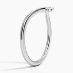 Entwined Contour Ring Platinum Wedding Band