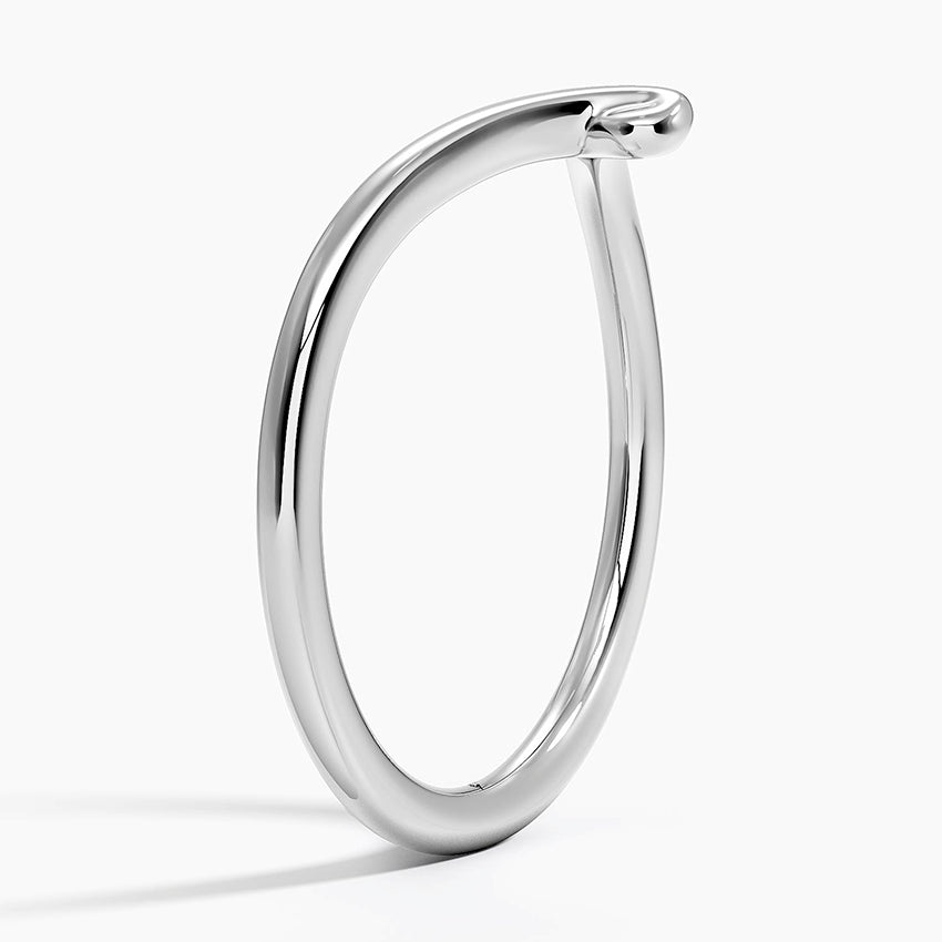 Entwined Contour Ring Platinum Wedding Band