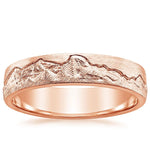 Yosemite 5mm Wedding Ring Rose Gold 18k Wedding Band