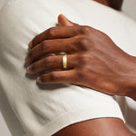 Milgrain 6mm Wedding Ring Yellow Gold 18k Wedding Band