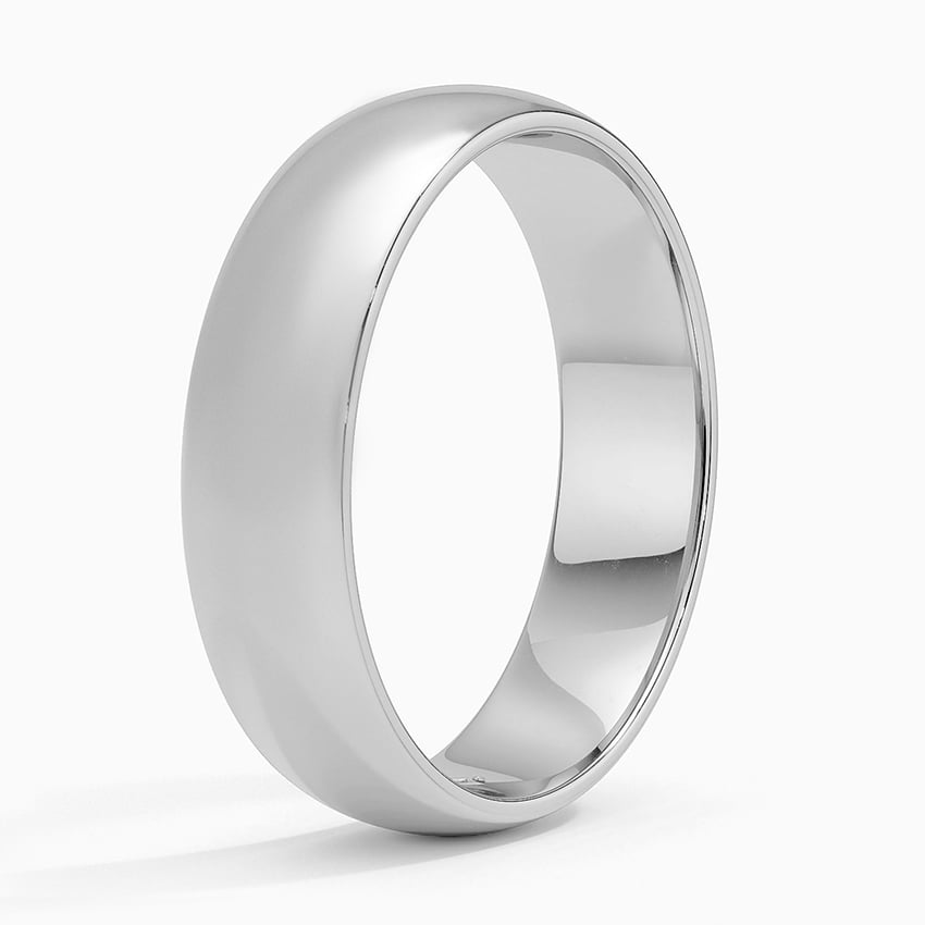 Comfort Fit 5.5mm Wedding Ring Platinum Wedding Band