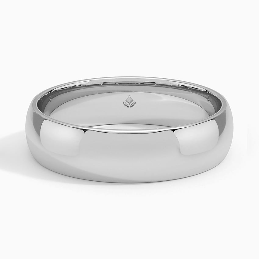 Comfort Fit 5.5mm Wedding Ring Platinum Wedding Band