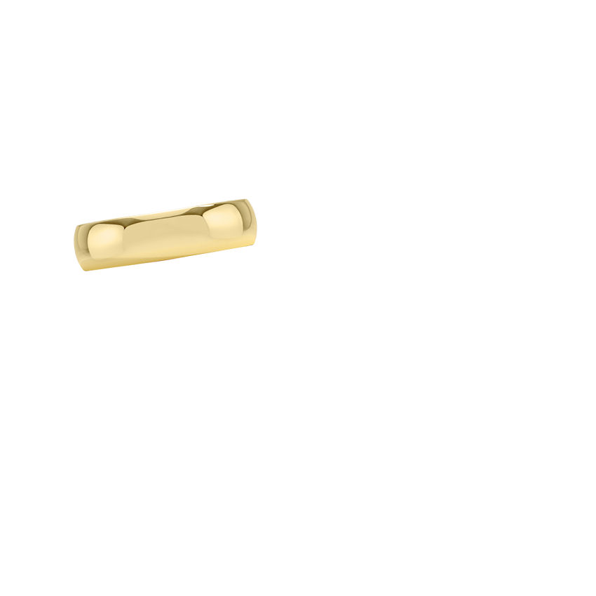 Comfort Fit 5.5mm Wedding Ring Yellow Gold 18k Wedding Band