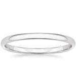 Slim Profile Wedding Ring Platinum 1.5mm Wedding Band