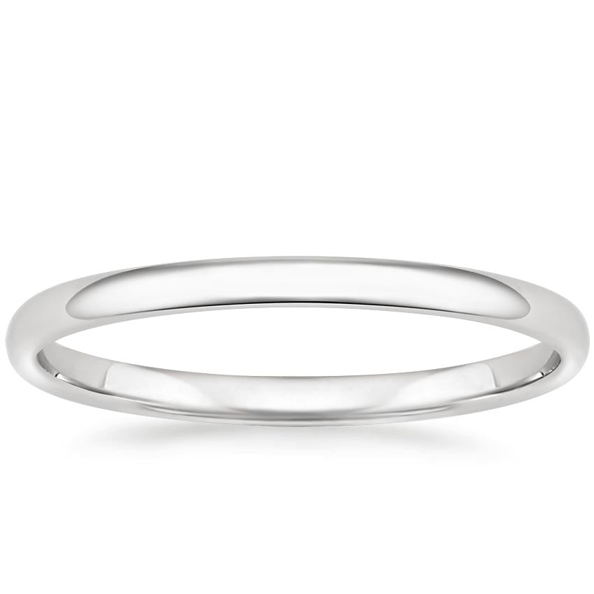 Slim Profile Wedding Ring Platinum 1.5mm Wedding Band