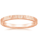 Aspen 2mm Wedding Ring Rose Gold 18k Wedding Band