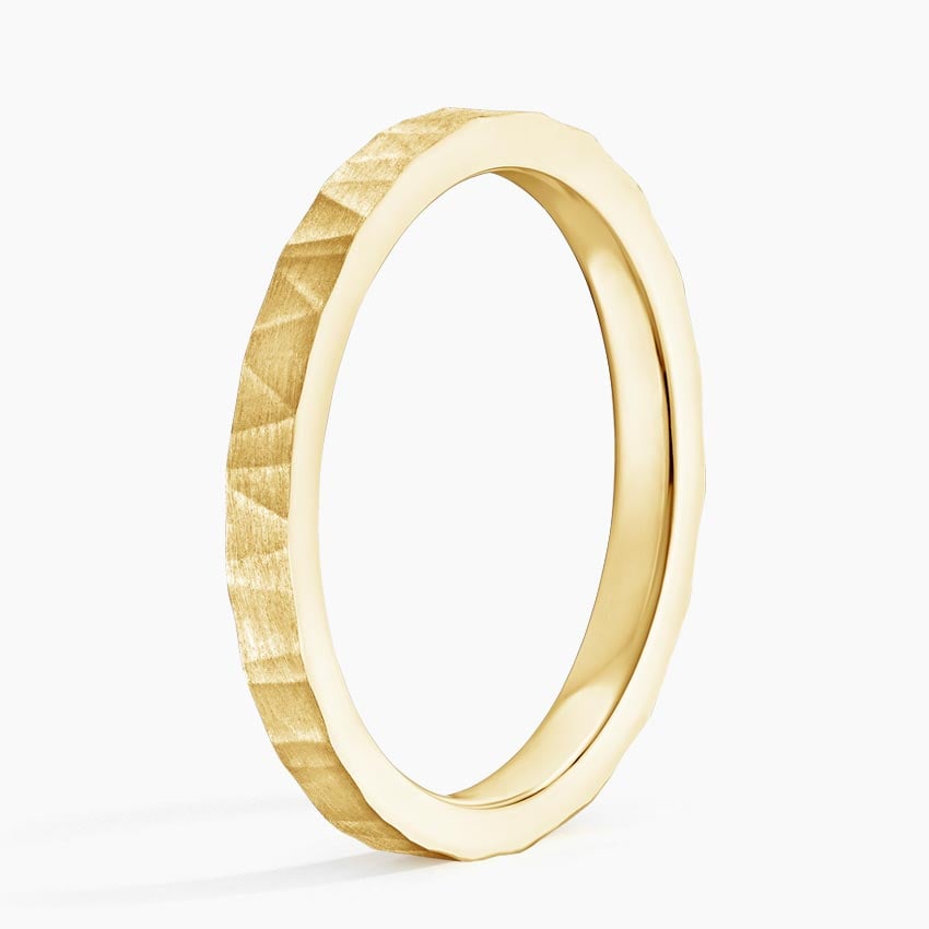 Aspen 2mm Wedding Ring Yellow Gold 18k Wedding Band