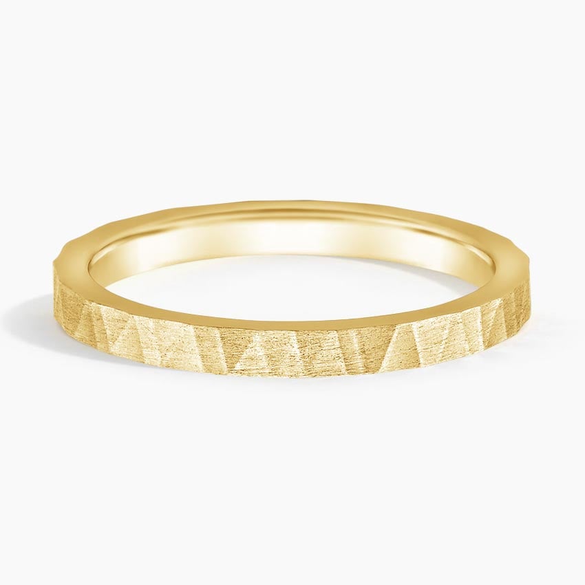 Aspen 2mm Wedding Ring Yellow Gold 18k Wedding Band