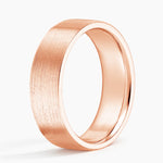 Mojave Matte 6mm Wedding Ring Rose Gold 18k Wedding Band