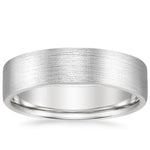 Mojave Matte 6mm Wedding Ring Platinum Wedding Band