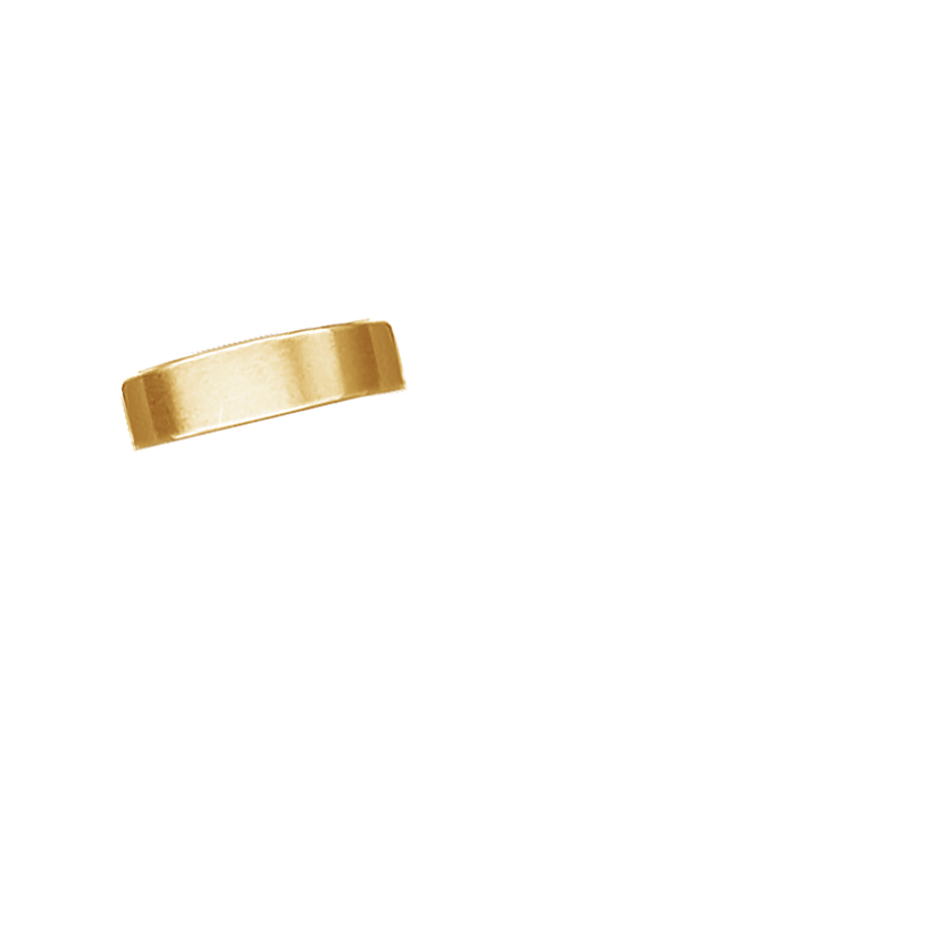 Mojave Matte 6mm Wedding Ring Yellow Gold 18k Wedding Band