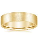 Mojave Matte 6mm Wedding Ring Yellow Gold 18k Wedding Band