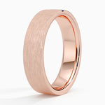Horizon Sapphire 5.5mm Wedding Ring Rose Gold 18k Wedding Band