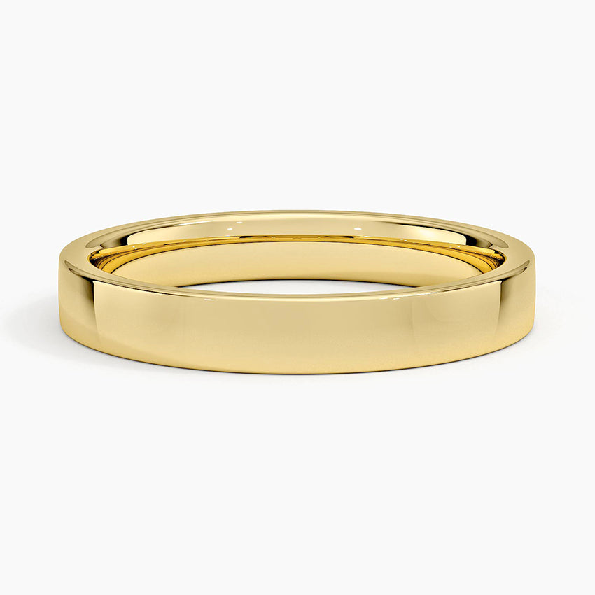 Mojave Wedding Ring Yellow Gold 18k 3mm Wedding Band